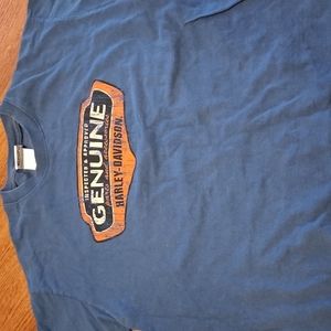 (89) Vintage blue medium Harley-Davidson t-shirt
